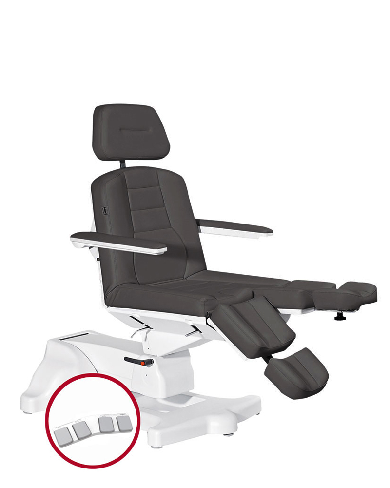 Крісло ортопедичне Baehr Maxima II з роздільними підніжками антрацит B