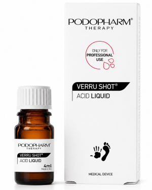 Podopharm VERRU SHOT® Acid liquid do brodawek wirusowych 4 ml