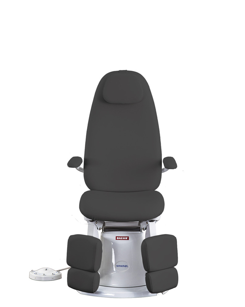Подіатричне крісло Baehr Omega з роздільними підніжками, антрацит