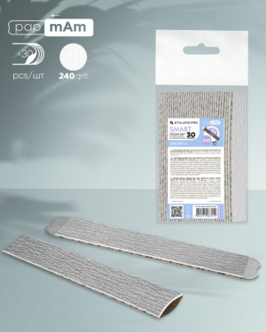 Staleks PRO SMART 20 zestaw wymiennych nakładek wsuwanych soft base, gradacja 240, 30 szt.