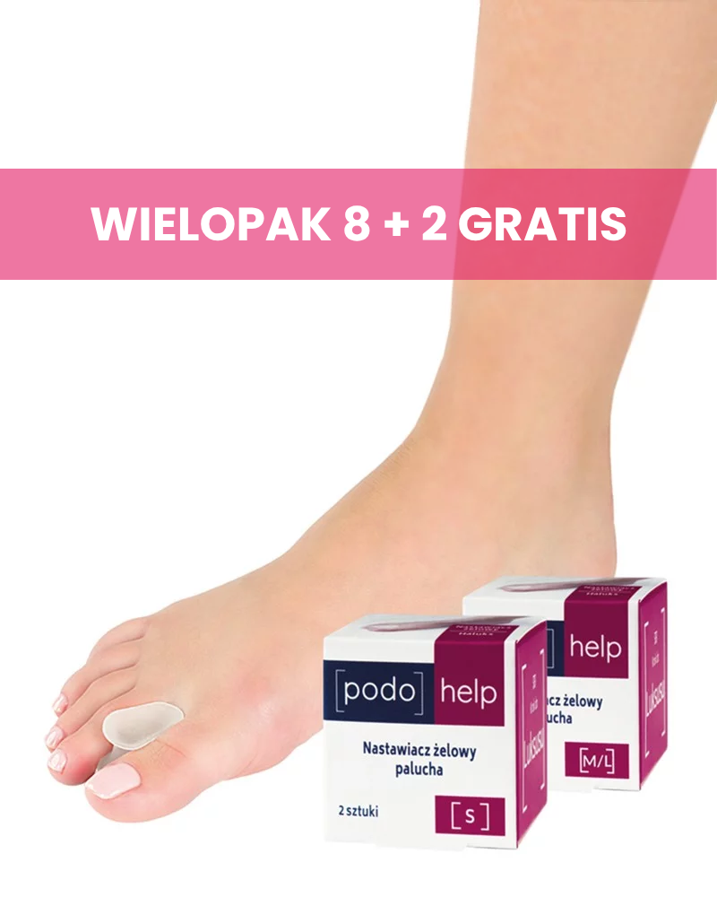 Podohelp nastawiacz żelowy palucha rozmiar M/L 8+2 GRATIS!